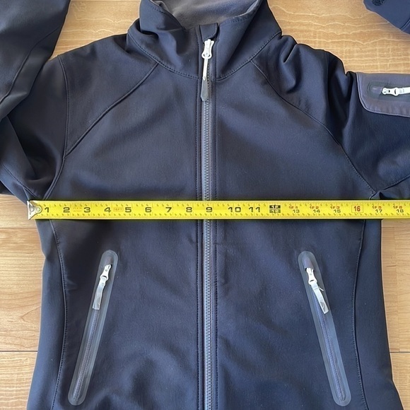 GOLITE Full Zip Fleece Lined Wind Resitent Black Jacket Size Small Petite - Picture 10 of 11